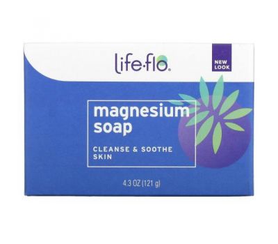 Life-flo, тверде мило з магнієм, 121 г (4,3 унції)