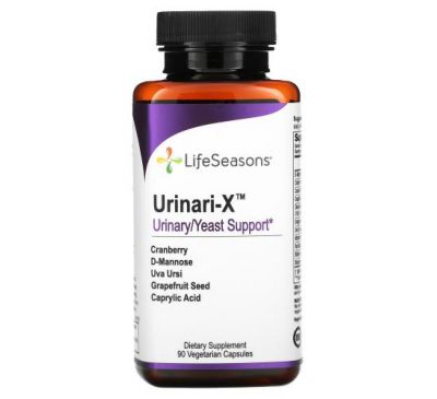 LifeSeasons, Urinari-X Urinary/Yeast Support, 90 Vegetarian Capsules