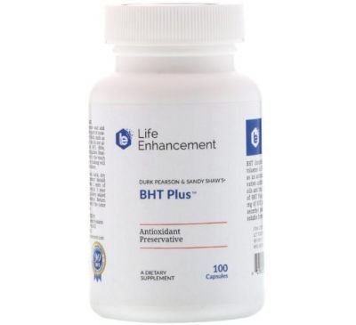 Life Enhancement, Durk Pearson & Sandy Shaw's BHT Plus , 100 Capsules
