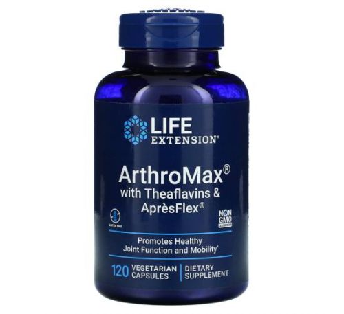 Life Extension, ArthroMax with Theaflavins and ApresFlex, 120 Vegetarian Capsules