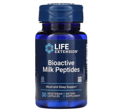 Life Extension, Биоактивные молочные пептиды, 30 вегетарианских капсул