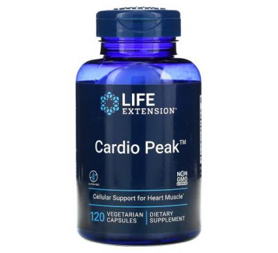 Life Extension, Cardio Peak, 120 вегетарианских капсул