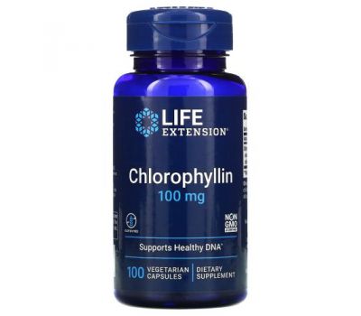 Life Extension, Chlorophyllin, 100 mg, 100 Vegetarian Capsules