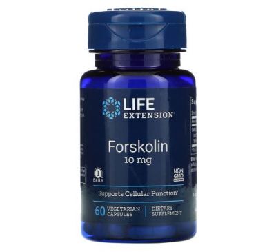 Life Extension, Forskolin, 10 mg, 60 Vegetarian Capsules