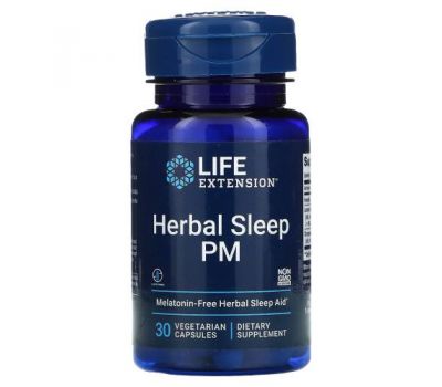 Life Extension, Herbal Sleep PM, 30 Vegetarian Capsules