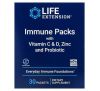 Life Extension, Immune Packs With Vitamin C & D, Zinc And Probiotic, 30 Packets