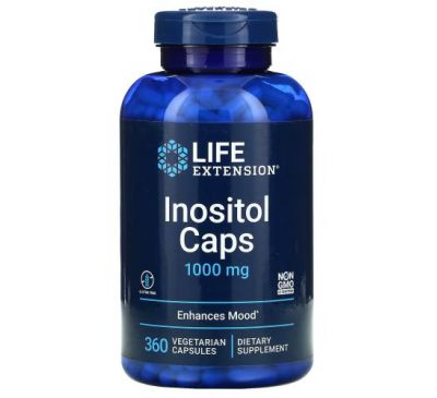 Life Extension, Inositol Caps, 1,000 mg, 360 Vegetarian Capsules