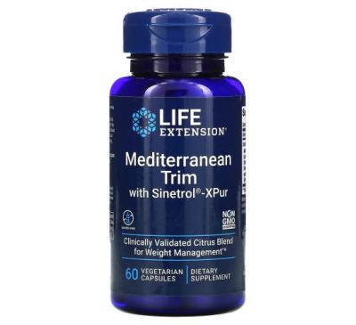 Life Extension, Mediterranean Trim with Sinetrol-XPur, 60 Vegetarian Capsules