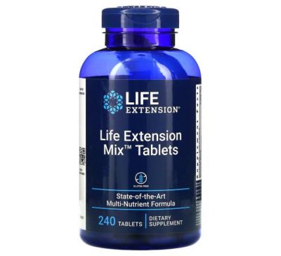 Life Extension, Mix Tablets,  мультивітаміни, 240 таблеток
