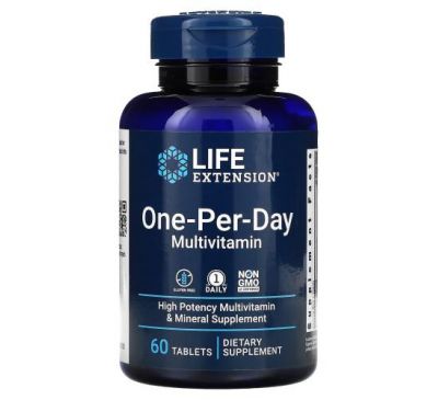 Life Extension, One-Per-Day, 60 таблеток