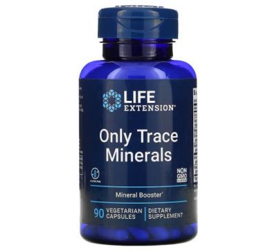 Life Extension, Only Trace Minerals, мікроелементи, 90 вегетаріанських капсул