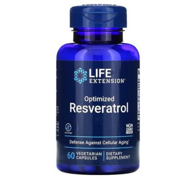 Life Extension, Optimized Resveratrol, 60 Vegetarian Capsules