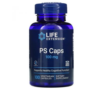 Life Extension, PS Caps, 100 mg, 100 Vegetarian Capsules