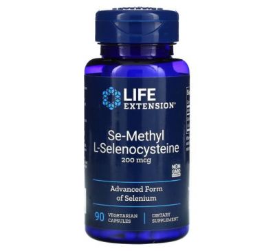 Life Extension, Se-Methyl L- Selenocysteine, 200 mcg, 90 Vegetarian Capsules