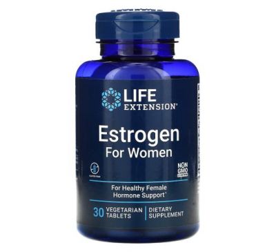 Life Extension, естроген для жінок, 30 вегетаріанських таблеток