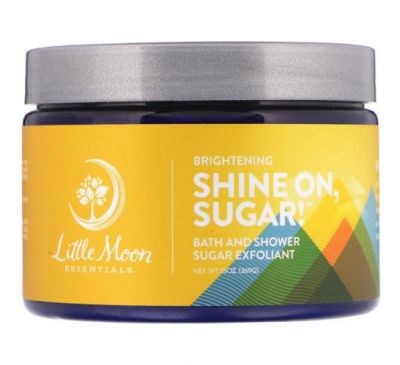 Little Moon Essentials, Brightening, Shine On, Sugar!, Bath and Shower Sugar Exfoliant, 13 oz (369 fl)
