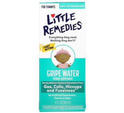 Little Remedies, Gripe Water, для животика, 118 мл (4 жидк. Унции)