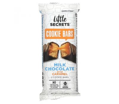 Little Secrets, Milk Chocolate Cookie Bar, Caramel, 1.8 oz (50 g)