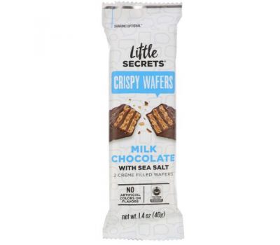Little Secrets, Milk Chocolate Wafer, Sea Salt, 1.4 oz (40 g)