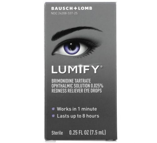 Lumify, краплі для очей для усунення почервоніння, 7,5 мл (0,25 рідк. унції)