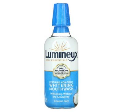 Lumineux Oral Essentials, Сертифицированная нетоксичная отбеливающая жидкость для полоскания рта, 473 мл (16 жидк. Унций)