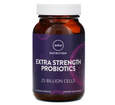 MRM, Nutrition, Extra Strength Probiotics, 25 Billion Cells, 30 Vegan Capsules