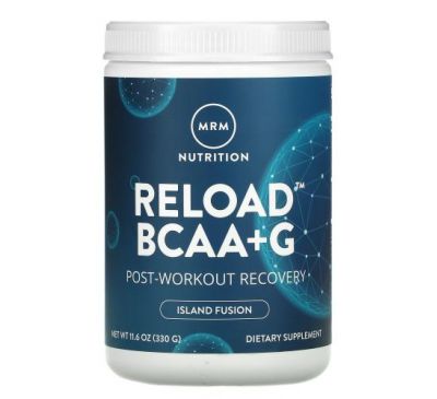 MRM, RELOAD BCAA+G, Post-Workout Recovery, Island Fusion, 11.6 oz (330 g)