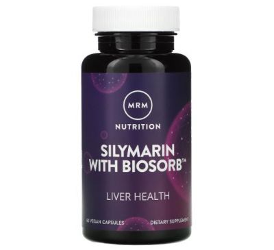 MRM, Silymarin with Biosorb, 60 Vegan Capsules