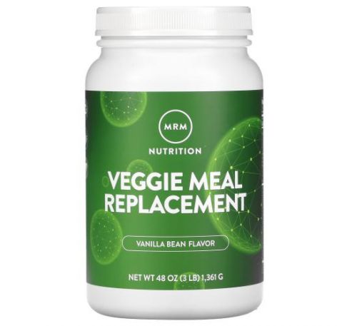 MRM, Veggie Meal Replacement, Vanilla Bean, 3 lbs (1,361 g)