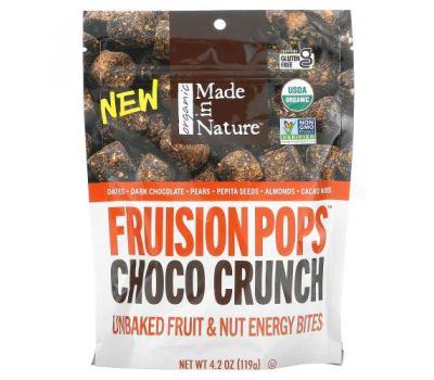 Made in Nature, Organic Figgy Pops, Choco Crunch Supersnacks, 4.2 oz (119 g)