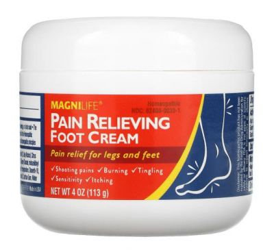 MagniLife, Pain Relieving Foot Cream, 4 oz (113 g)