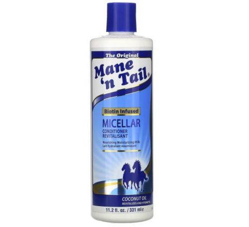 Mane 'n Tail, Micellar Conditioner, Biotin Infused, Coconut Oil, 11.2 fl oz (331 ml)