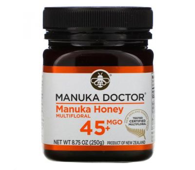 Manuka Doctor, мед манука из разнотравья, MGO 45+, 250 г (8,75 унции)