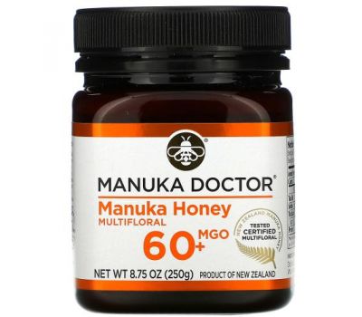 Manuka Doctor, мед манука из разнотравья, MGO 60+, 250 г (8,75 унции)
