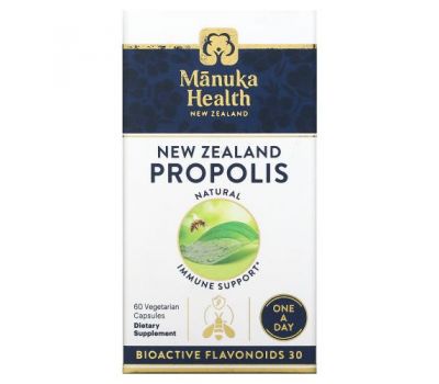 Manuka Health, New Zealand Propolis , 60 Vegetarian Capsules