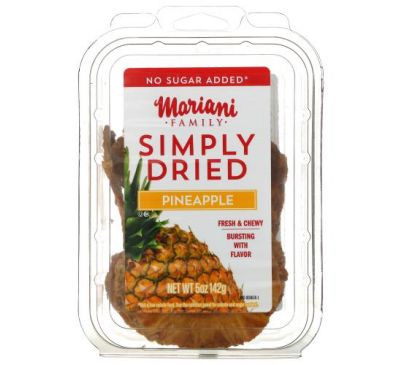 Mariani Dried Fruit, Family, Simply Dried, Pineapple, 5 oz ( 142 g)