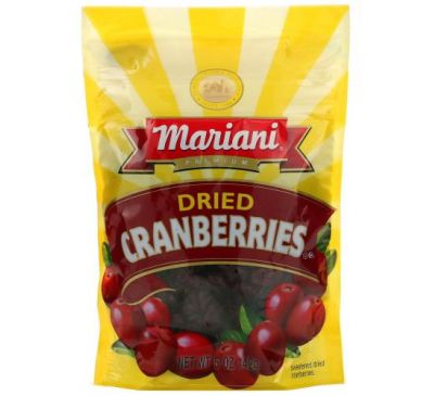 Mariani Dried Fruit, Premium, Dried Cranberries, 5 oz (142 g)