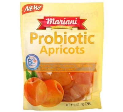 Mariani Dried Fruit, Premium Probiotic Apricots, 6 oz (170 g)