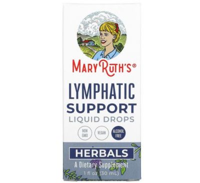 MaryRuth Organics, Herbals, Lymphatic Support Liquid Drops, Alcohol Free, 1 fl oz (30 ml)