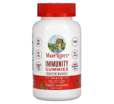 MaryRuth Organics, Immunity Gummies, Cherry, 90 Gummies