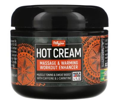Maryann Organics, Hot-Cream, Massage & Warming  Workout Enhancer, 4 fl oz