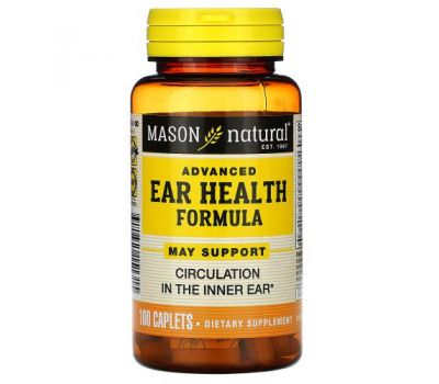 Mason Natural, Advanced Ear Health Formula, 100 Caplets