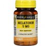 Mason Natural, Melatonin, 5 mg, 60 Tablets