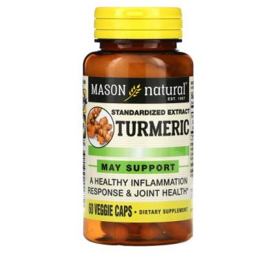 Mason Natural, Turmeric, Standardized Extract , 60 Veggie Caps