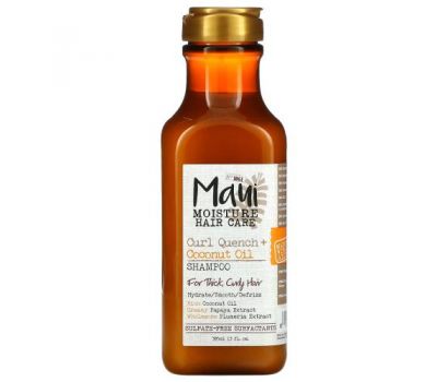 Maui Moisture, Curl Quench + Coconut Oil, шампунь для густых и вьющихся волос, 385 мл (13 жидк. Унций)