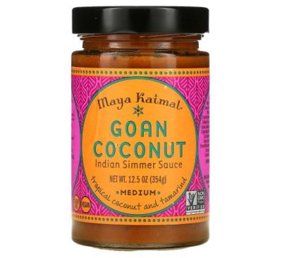 Maya Kaimal, Goan Coconut, Indian Simmer Sauce, Medium, 12.5 oz (354 g)