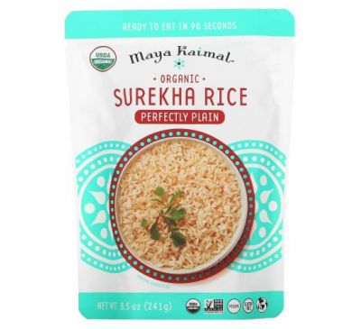 Maya Kaimal, Organic Surekha Rice, Perfectly Plain, 8.4 oz (241 g)