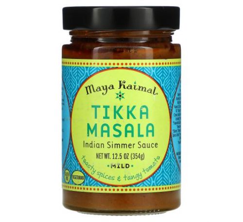 Maya Kaimal, Tikka Masala, Indian Simmer Sauce, Mild, Toasty Spices & Tangy Tomato, 12.5 oz (354 g)