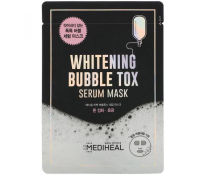 Mediheal, Whitening Bubble Tox Serum Beauty Mask, 1 Sheet, 21 ml