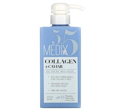 Medix 5.5, Collagen + Caviar, увлажняющее средство для контроля возраста, 444 мл (15 жидк. Унций)